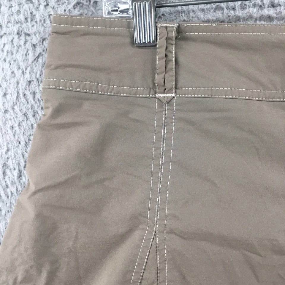 Minifalda Sahalie Línea A para Mujer 14 Beige Cremallera Mosca Botón Bolsillos Traseros Informal Foto 4 de 4