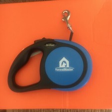 Medium 16 Ft. Blue Retractable Dog Leash KennelMaster