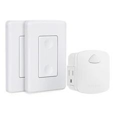 DEWENWILS Wireless Remote Outlet 15A/1875W, 100ft RF Range, Compact Side Plug,