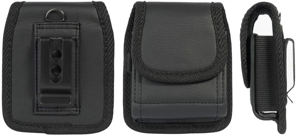 Capa coldre clipe cinto telefone flip couro para Motorola RAZR V3/60/60 Ultra - Imagem 4 de 4