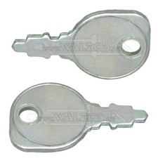 (4,95 EUR/Stk) 2 Schlüssel für einige Rasentraktor Rasenmäher Stapler Zünschloß