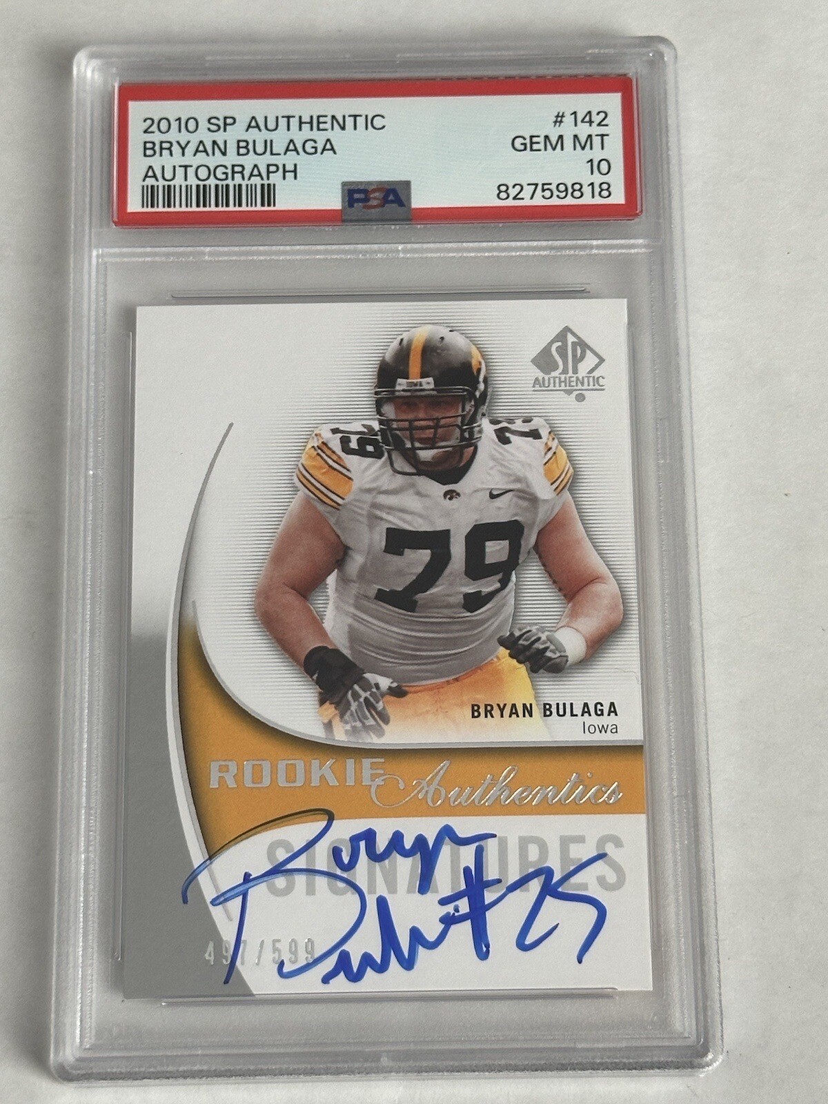 Bryan Bulaga SP Authentic #142 Autograph