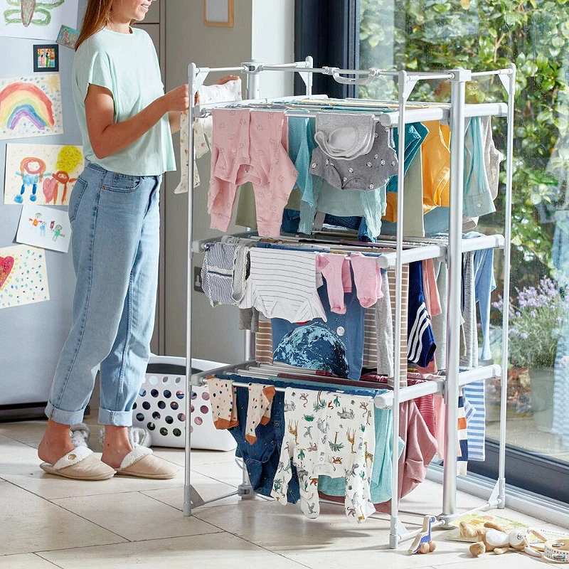 Dry:Soon Mini 3-Tier Heated Clothes Airer & Cover