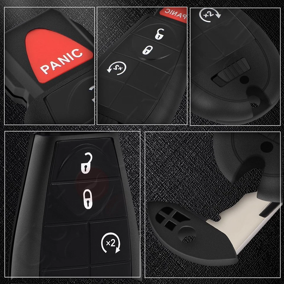 2 Llavero de coche remoto para RAM 1500 2500 3500 Dodge Journey 2008 2009-2012 botones Foto 2 de 4