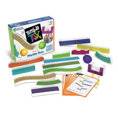 Multi Color Marble Track Magnetic Building Set for STEM Learning and Fun