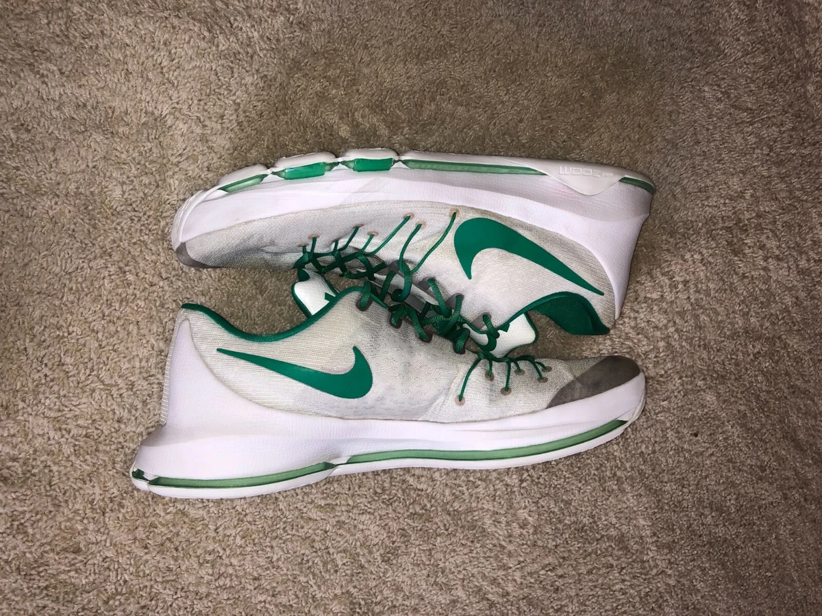 Nike KD 8 Custom White Green SIZE 17 eBay