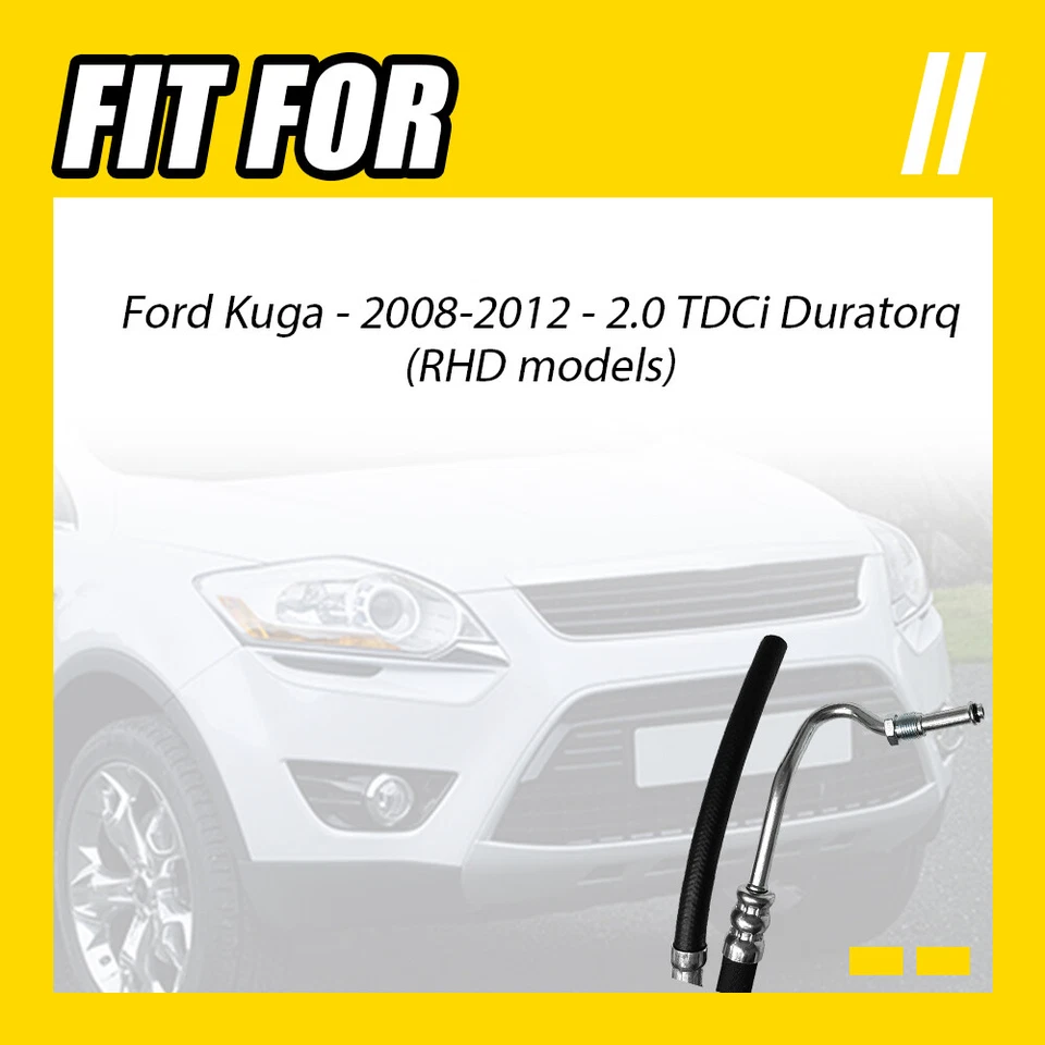 1771641 Fits Ford Kuga 2008-2012 2.0 TDCi High Pressure Power Steering Pipe Hose - Image 2 of 4