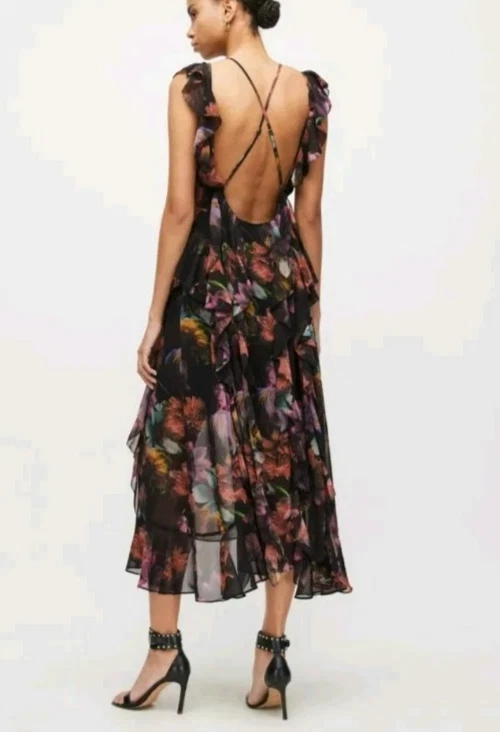 let me be beaded mini dress All My Beauty Sequin Beaded Lace-Up Mini Dress main image 1