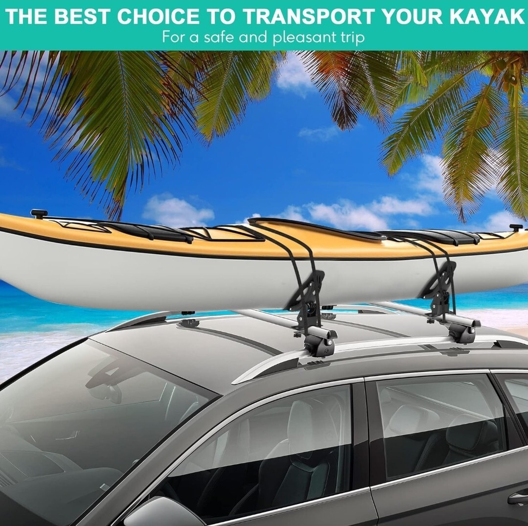 Four Pcs Jetty Saddle Rack for Kayak Carrier Canoe with Stainless Steel Base
