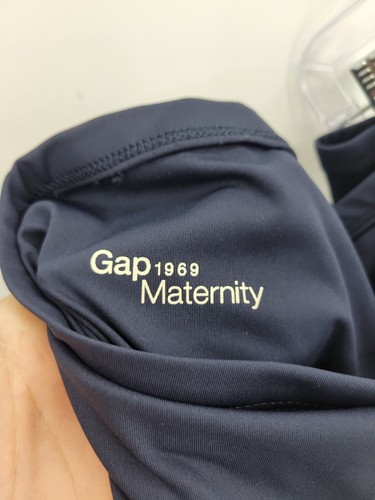 Gap Maternity Jeans Womens 31R Girlfriend Dar Wash Tapered Fit Blue Denim NWT - Picture 3 of 10