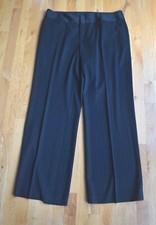 PERFECT CONDITION! Karen Kane black pinstripe career dress pants (16) 33” inseam