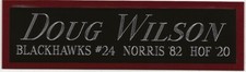 DOUG WILSON CHICAGO BLACKHAWKS NAMEPLATE FOR AUTOGRAPHED SIGNED HOCKEY JERSEY
