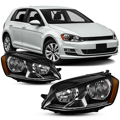 For 2015 2016 2017 Volkswagen Golf/GTI Mk7 Halogen Headlights