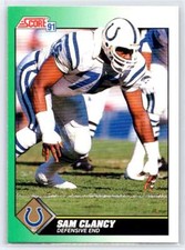 1991 Score #262 Sam Clancy