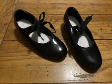 Spotlights by Highlights Taps Child Black Tap Shoes Size 13.5 Ribbon Bow