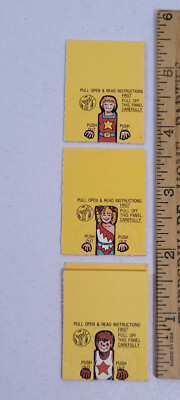 Action Acrobat lot of 3 Charm Borden Cracker Jack Toy Prize Rare Vintage Trinket