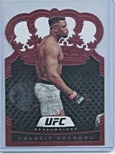 2021 PANINI CHRONICLES UFC Francis Ngannou PINK CROWN ROYALE Die Cut Clean SP 