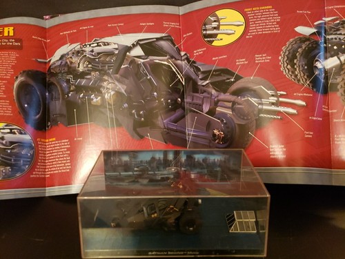 BATMAN AUTOMOBLIA #3 BATMAN BEGINS MOVIE 1:43 DIECAST TUMBLER BATMOBILE MODEL - Picture 6 of 6