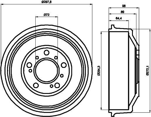 # MINTEX MBD041 BRAKE DRUM Rear