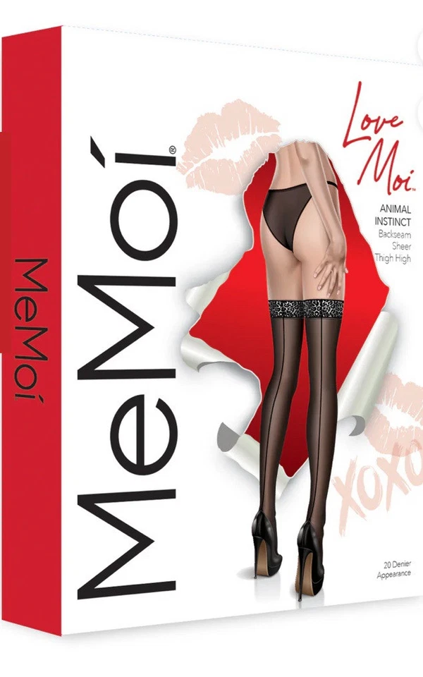 MeMOÍ LoveMoi Animal Instinct Backseam Sheer Thigh Highs | Lov150 | - Image 4 of 4