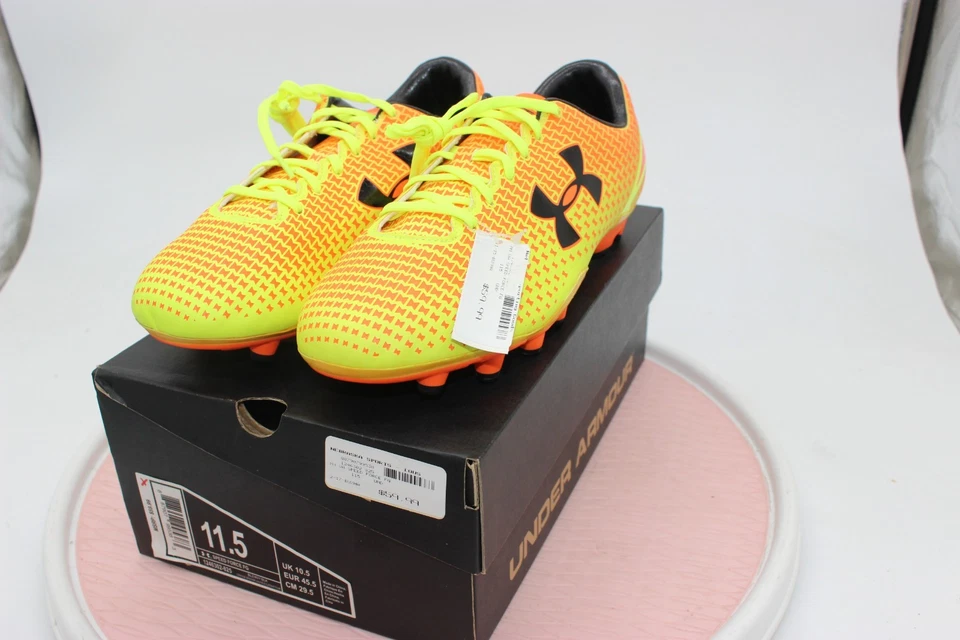 Botines de fútbol Under Armour Force FG 1246302-825 amarillos/naranja para hombre 11,5 nuevos en caja Foto 2 de 4