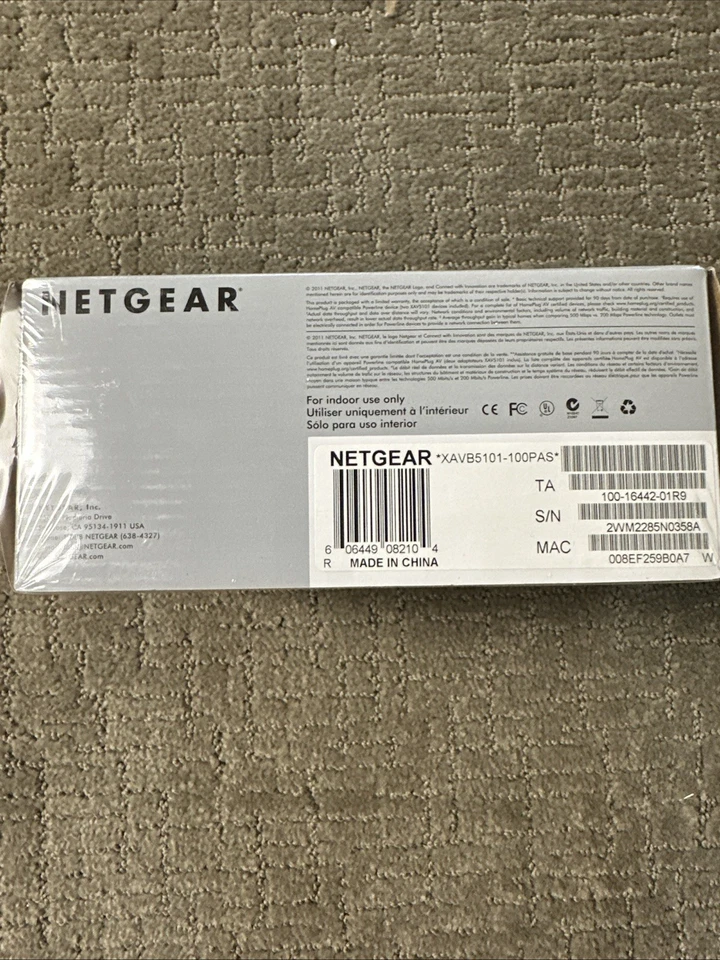 Netgear Powerline 500 Nano XAVB5101 - 100PAS NEW SEALED - Image 2 of 4