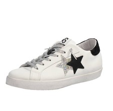 2star One Star - Sneakers Basse In Pelle Bianco - Taglia 36 [23.5cm] Scarpe