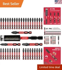 Professional 41-Piece Impact Magnetic Screwdriver Bits - 2 Inch Precision Fit