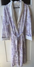 Vintage Charles Keath Wrap Bath Robe Floral Dressing Gown Cottagecore Medium