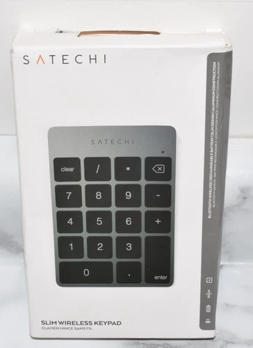 Satechi ST-SALKPM ALUMINUM SLIM RECHARGEABLE BLUETOOTH KEYPAD SPACE GRAY