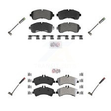 AmeriBRAKES KNW-101263 Brake Pad Sets 4-Wheel Set Front & Rear for MB Mercedes
