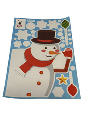 NEW window craft stickers christmas winter santa snow snowman deer