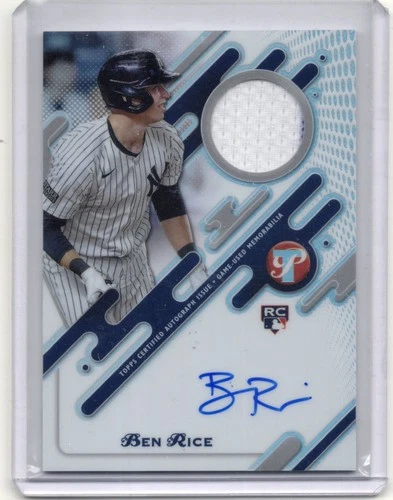 2025 Topps Pristine Ben Rice Rookie Auto Patch New York Yankees #PPAR-BR