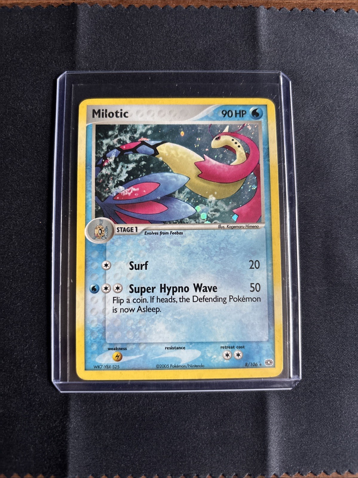 2005 Pokemon EX Emerald Milotic #8/106 LP Swirl