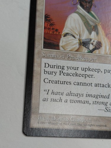 Peacekeeper LP MTG Magic the Gathering Weatherlight Reserved List - Picture 4 of 12