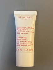 NEW Luxury Clarins Paris Exfoliating Body Scrub For Smooth Skin with Bamboo Powd