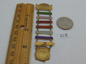 Vintage Masonic Order of Rainbow Merit Medal with 7 Bow Stations Freemasons