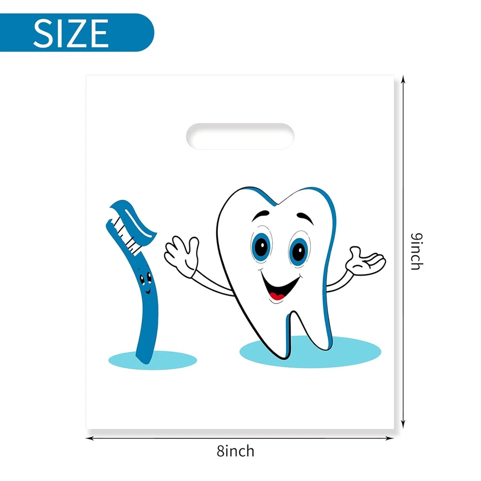 100 Bolsas Dentales, 9 X 8 Pulgadas, para Atención al Paciente y Clínicas, Paquete de 100 Foto 2 de 4