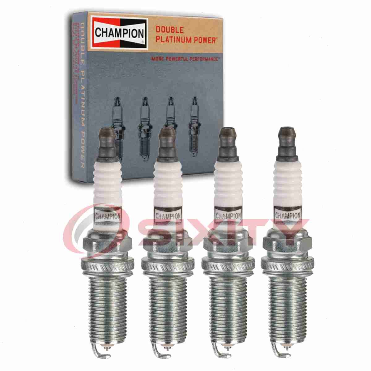 4 pc Champion Double Platinum Spark Plugs for 2009-2013 Suzuki Grand Vitara hr