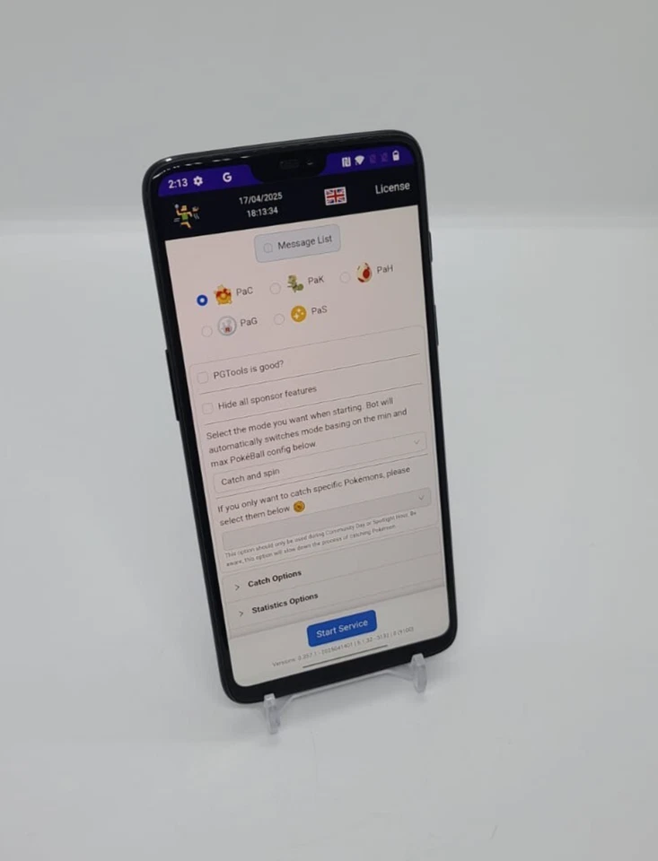 Localização Spoofing OnePlus 6T 128GB enraizado Pokémon Go Gaming A6013 8GB RAM preto - Imagem 4 de 4