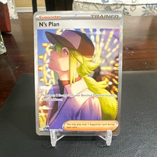 Pokémon TCG 🔥N's Plan 170/086 ⚡️Sv: Black Bolt SIR Holo Trainer EN