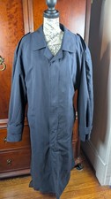 Vtg AMR Uniform Trench Coat Newport Harbor Navy XL 46 Made in USA Thinsulate