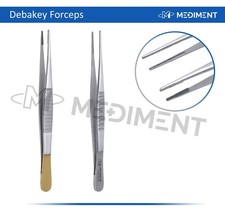 6" T/C Debakey Forceps Atraumatic Vascular Tissue Procedure Tweezers Set Of 2