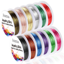 12 Rolls Jewelry Wire Craft Wire Tarnish Resistant Beading Wire for Jewelry Maki