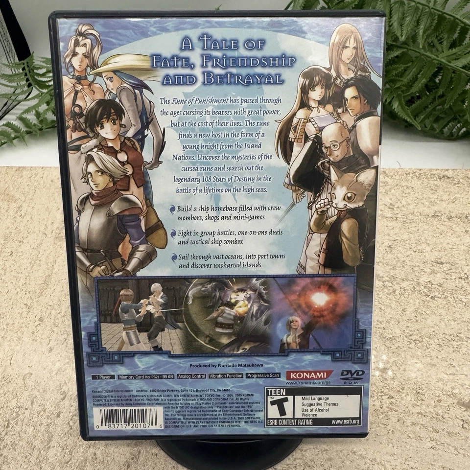 Suikoden IV Sony PlayStation 2, 2005 Complete CIB - Tested - Image 2 of 4