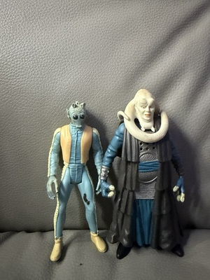 #ad Hasbro Star Wars Greedo Bib Fortuna Action Figures Power of the Force 2 1996 $60.00