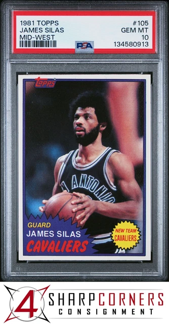 1981 Topps Mid-West #105 James Silas Cavaliers PSA 10
