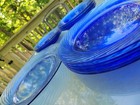 PYREX Cobalt Blue Swirl Glass Dinner Plates Set of 14, antique USA made — photo 3
