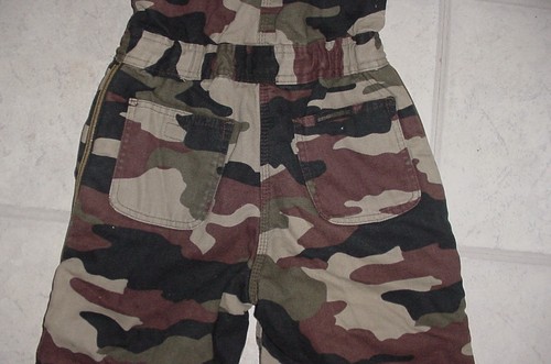 WALLS Blizzard Pruf Insulated BIB OVERALLS Camo Snow Pant Size Medium 8/10 Youth - Picture 8 of 11