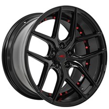 20x9 Ac Wheels Divino Gloss Black With Custom Red Rivets Rims 1pc 20x9 Ac Wheels Divino Gloss Black With Custom Red Rivets Rims 1pc